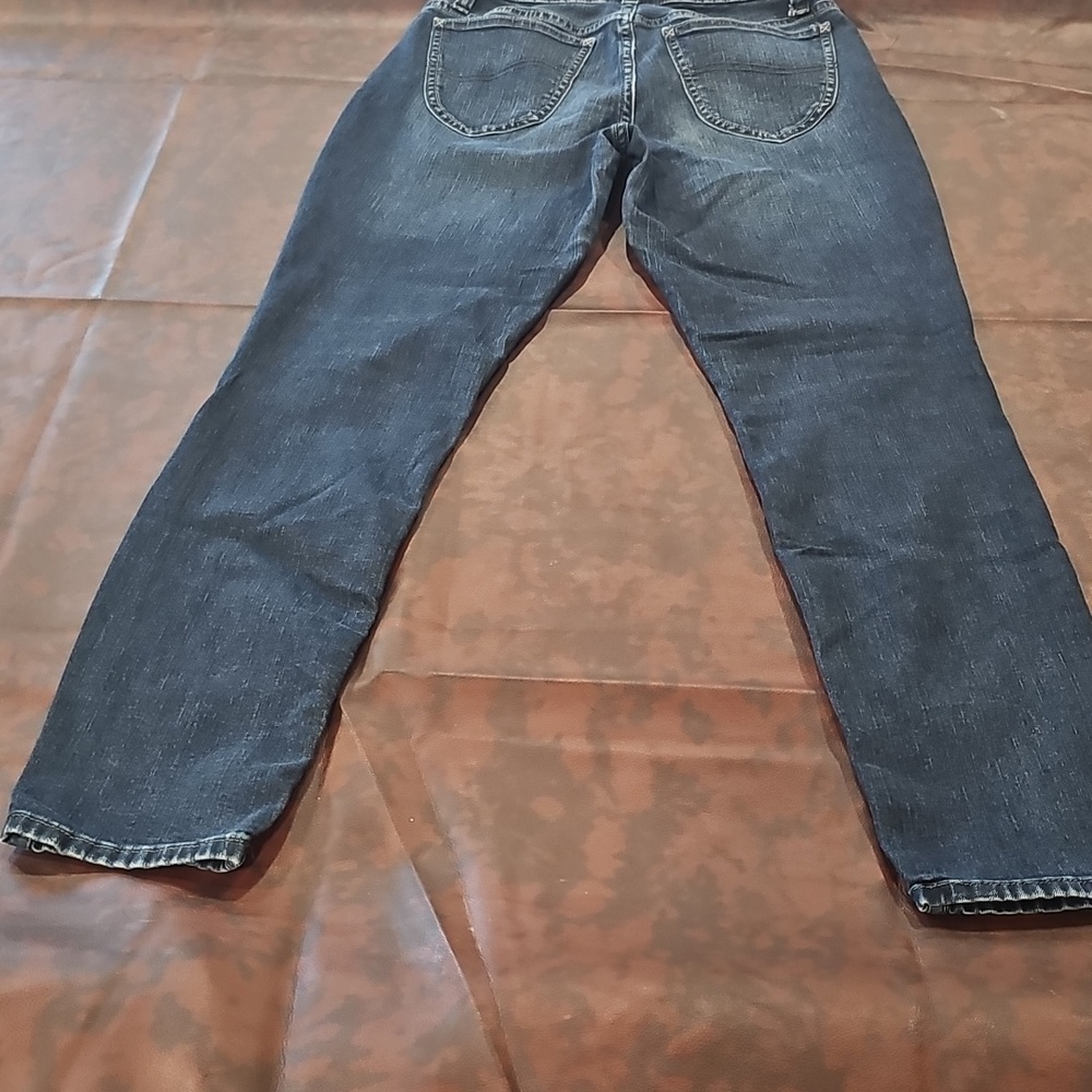 N Mens Blue Lee Riders Jeans Sz 8M Midrise Skinny - Picture 3 of 6